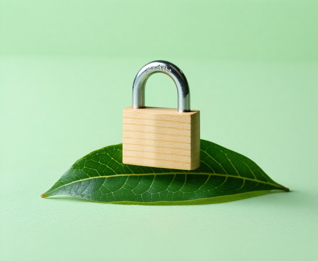 Symbol ochrany súkromia v ekologickom kontexte